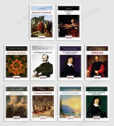 Rene Descartes, Cicero, Tommasso Campanella, Francis Bacon, Sigmund Freud, Niccolo Machiavelli, Platon (Eflatun), William James «Kapra Felsefe Seti (10 Kitap)» pdf indir